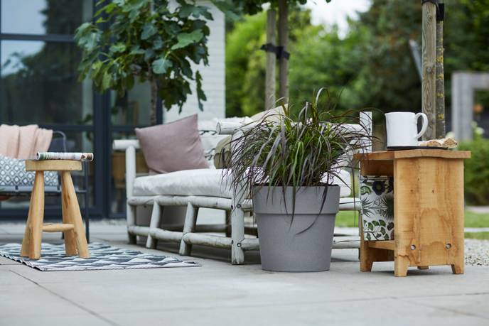 vibia straight rond 47cm living concrete